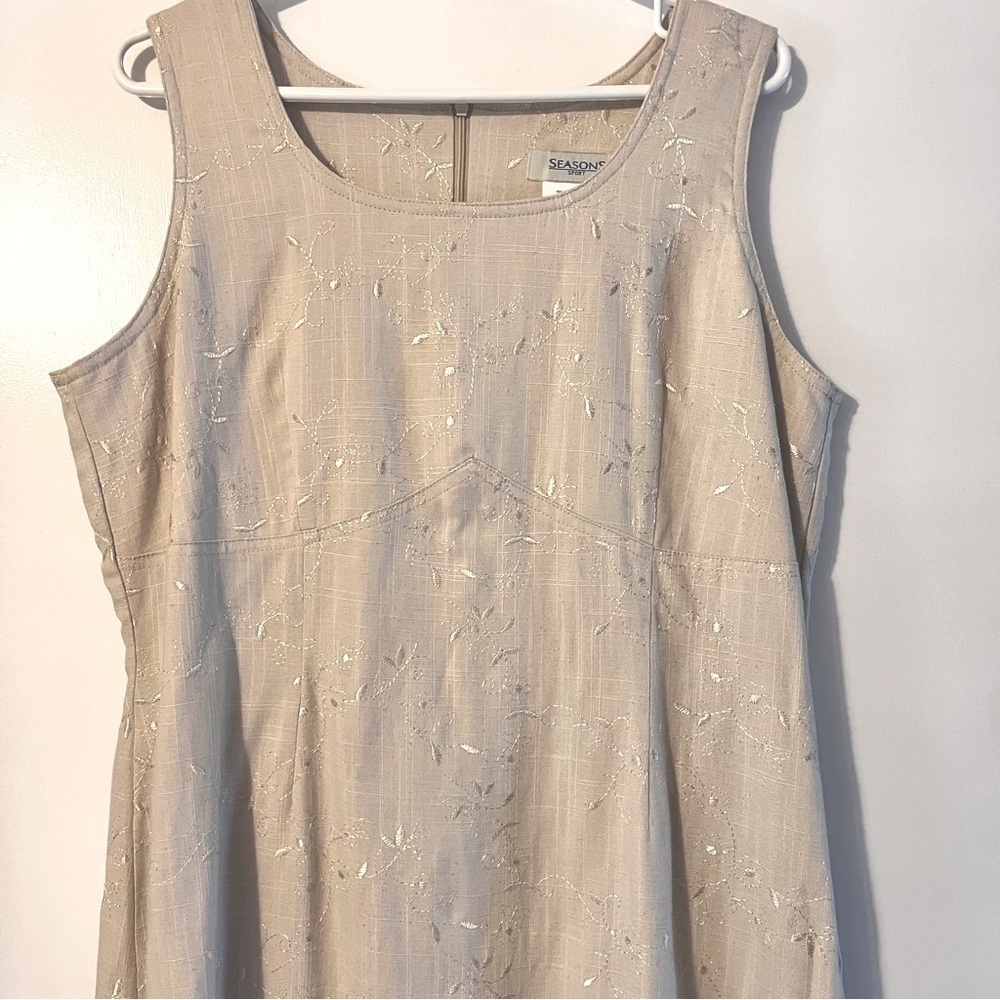 Linen/Rayon Blend Maxi Dress